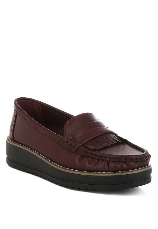Croyda Fringed Nubuck Loafers - Loving It Shop