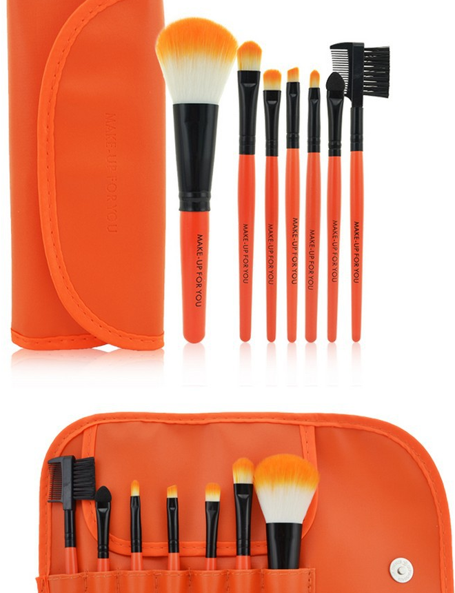 7-Piece Makeup Brush Set with Premium Brush Bag