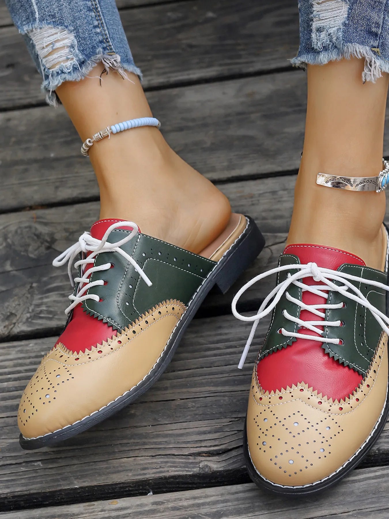 Eyelet Lace Up Slip - Ons - Loving It Shop