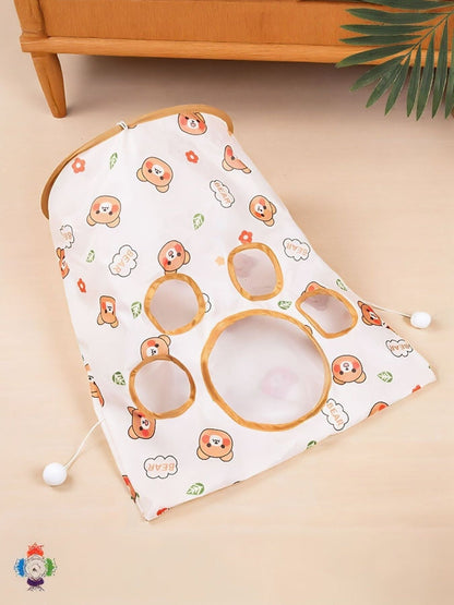 Collapsible Printed Cat Tunnel Toy - Loving It Shop
