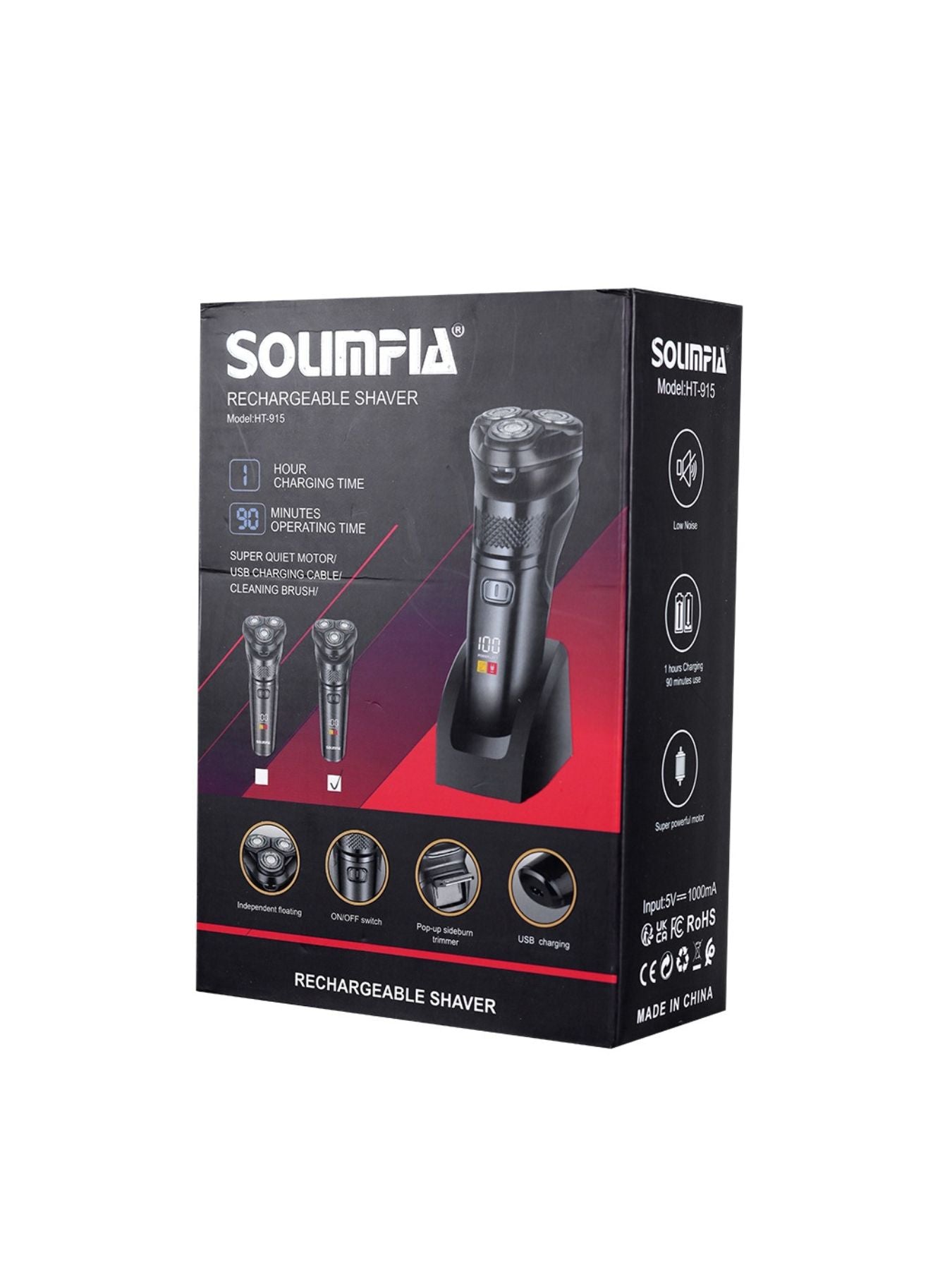 Rechargeable 3 - Head Rotary Electric Shaver - Loving It Shop