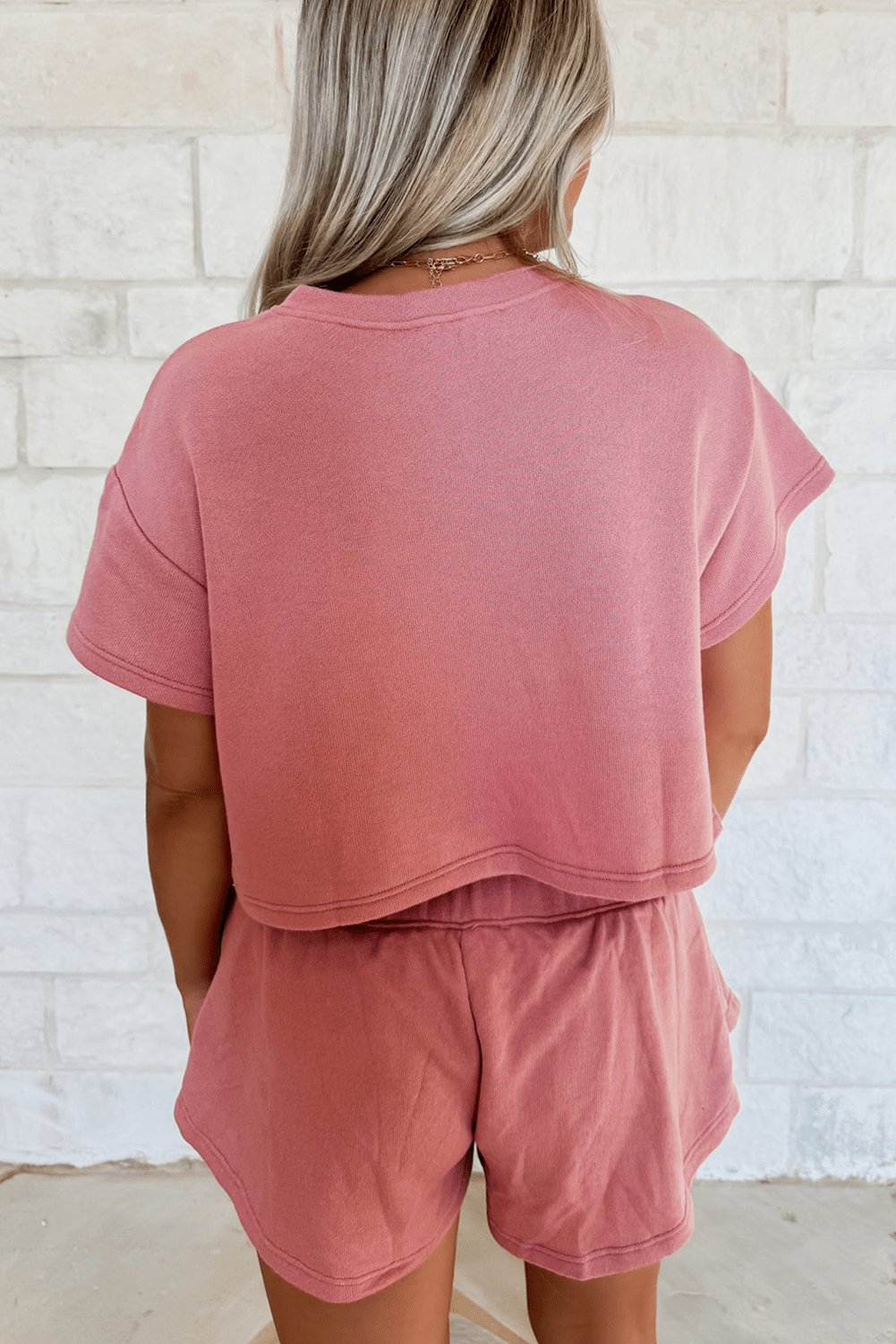 Blossom Sequin Crawfish Graphic Cropped Tee High Waist Skort 2pcs Outfit - Loving It Shop