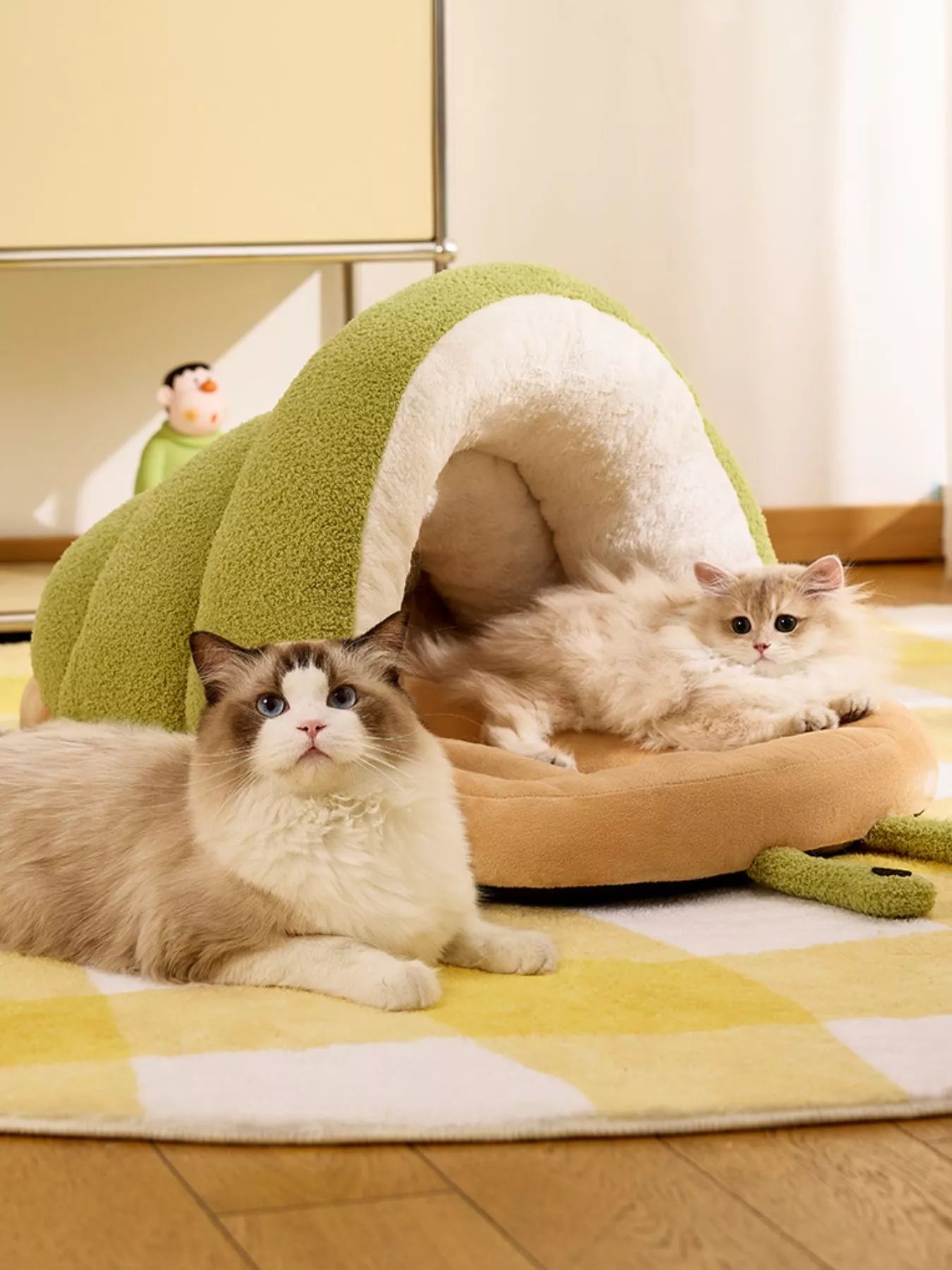 Cozy Caterpillar Shape Pet Nest with Plush Interior - Loving It Shop