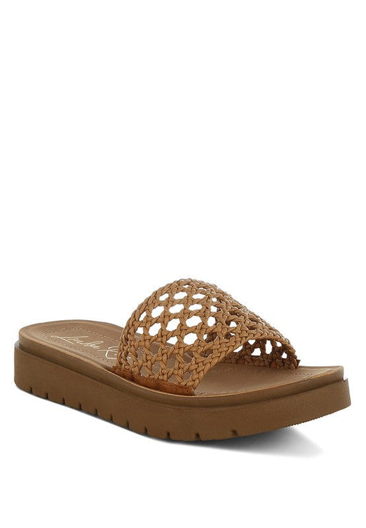 Sayura Woven Slip-On Flatforms