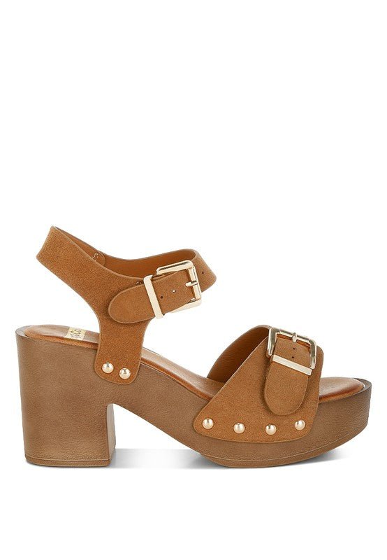 Lhasa Real Suede Leather Clog Sandals - Loving It Shop