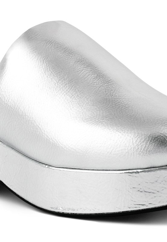 Olori Solid Platform Slip On Mules
