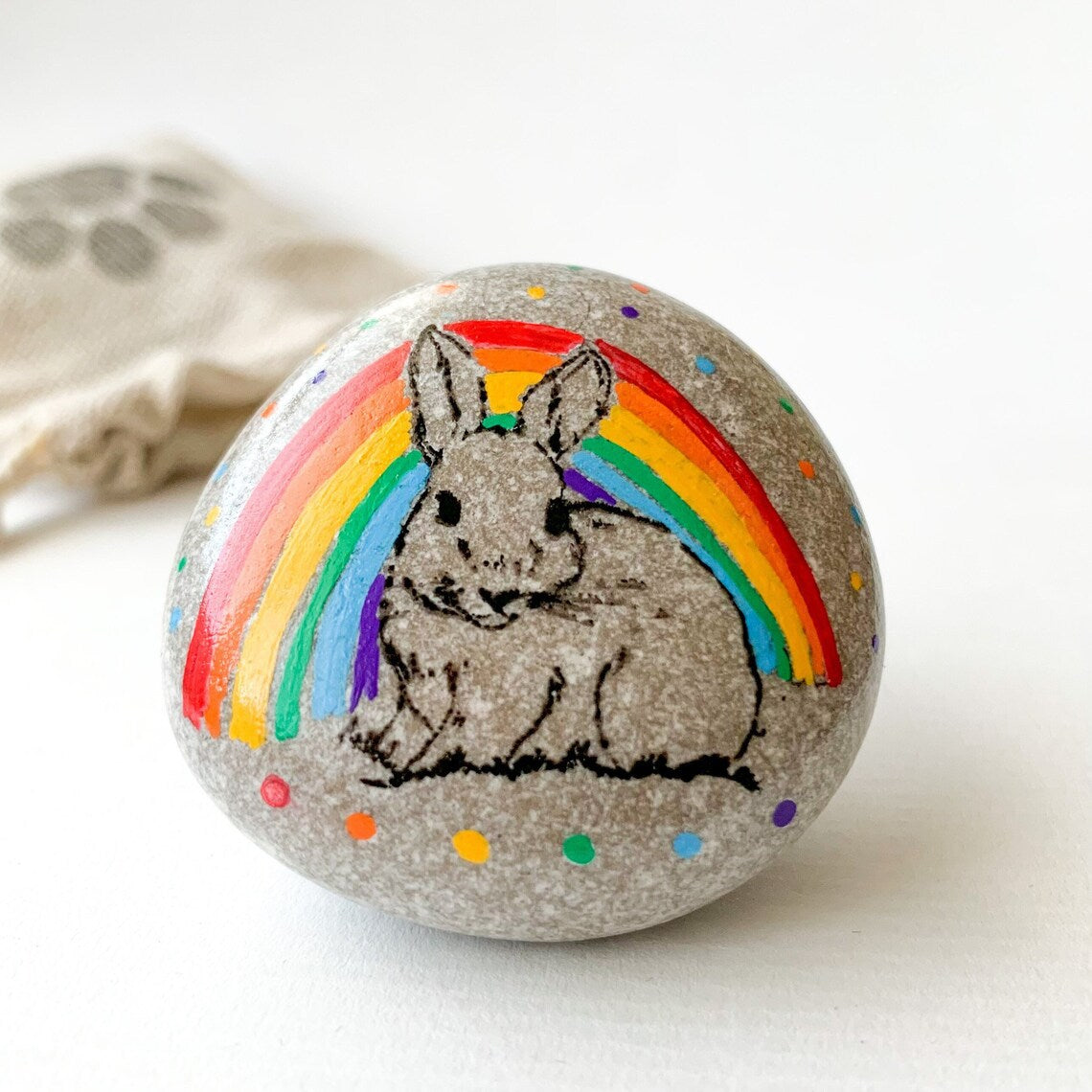Penguin Glass Easter Bunny Decor for Mother&