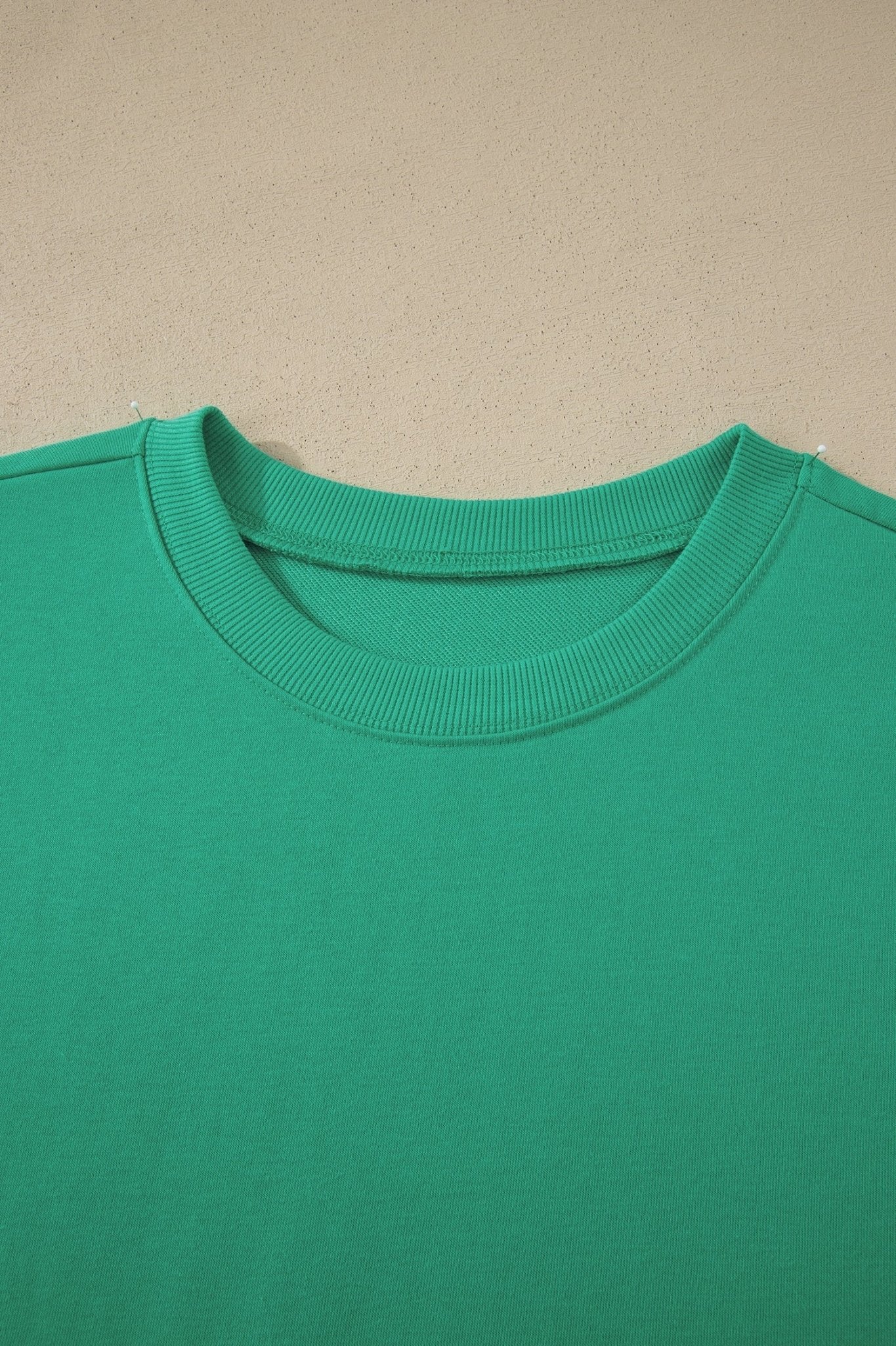 Sea Green Solid Color Loose Tee Drawstring Shorts 2pcs Outfit - Loving It Shop