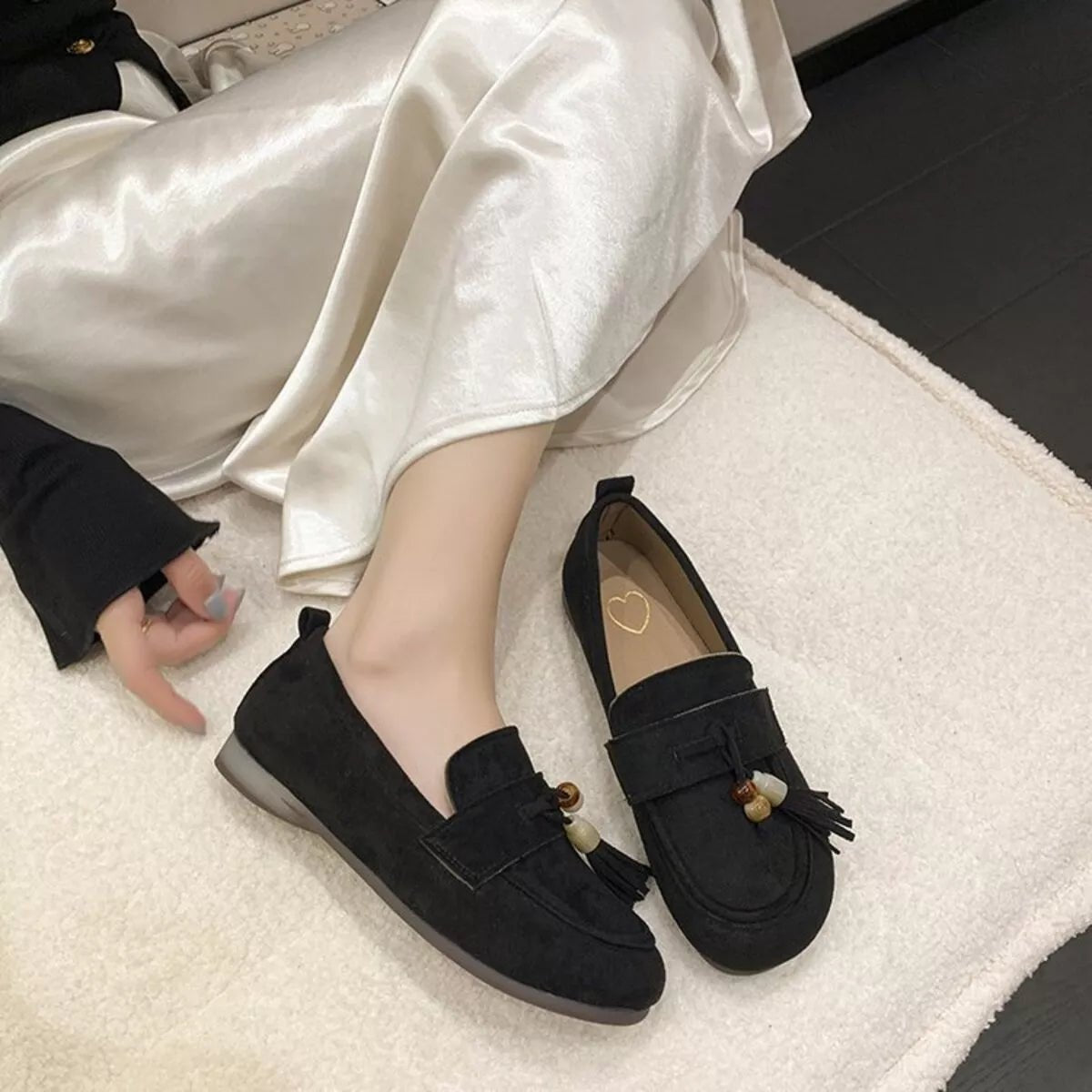 Tassel Round Toe Slip - Ons - Loving It Shop