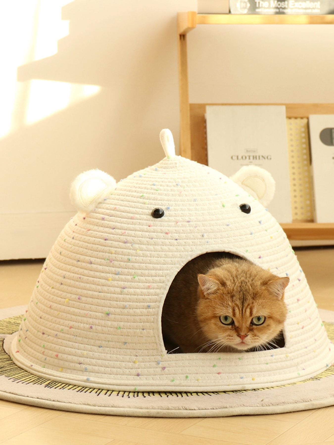 Bear Ear Woven Pet Nest - Loving It Shop