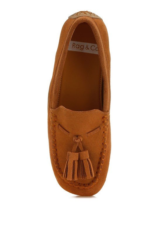 Kipstar Real Suede Leather Tassel Loafers - Loving It Shop