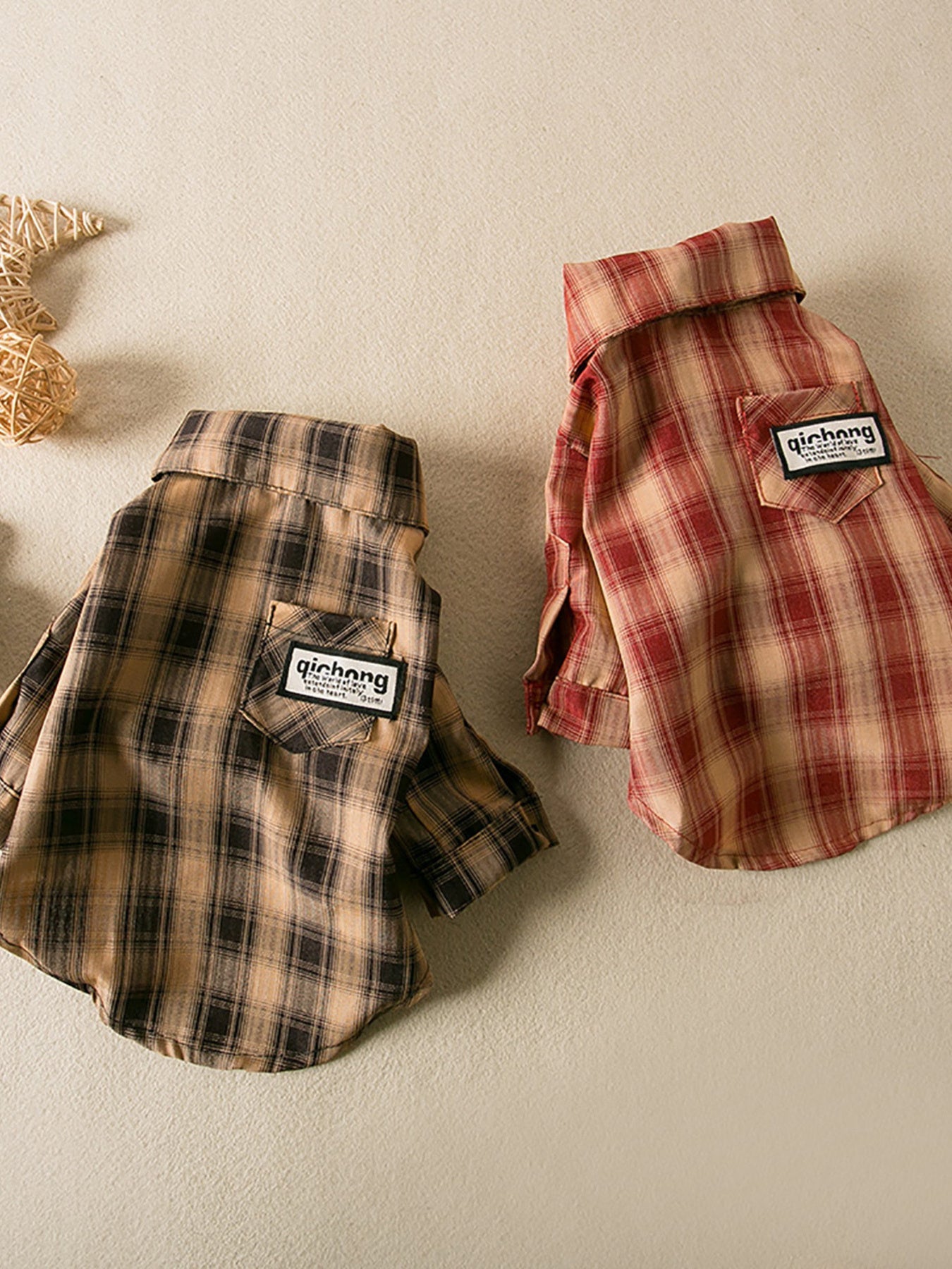 Plaid Button - Down Pet Shirt - Loving It Shop