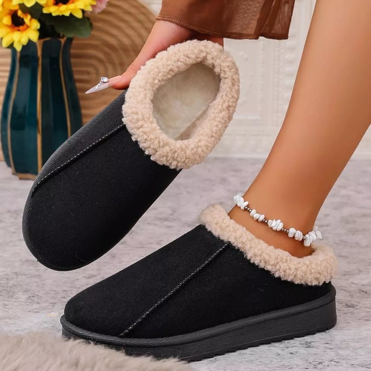 Cozy Plush Lined Clog Slippers - Loving It Shop