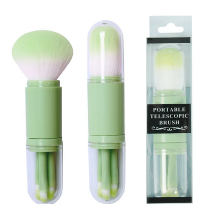 4-in-1 Retractable Portable Makeup Brush