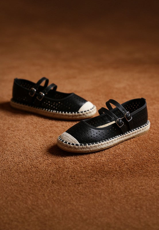 Noori Woven Dual Buckle Sandals