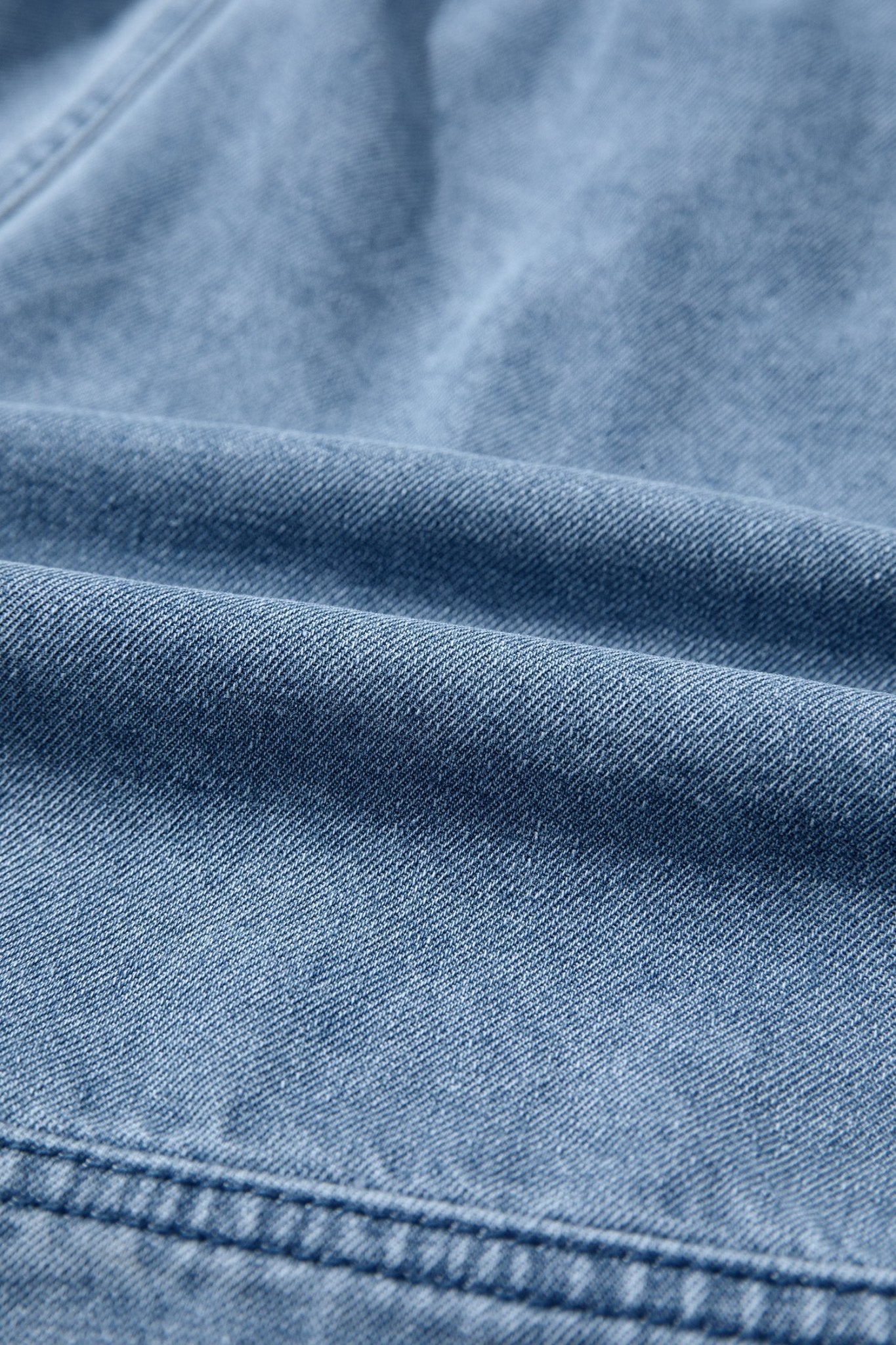 Dusk Blue Smocked Elastic Waist Denim Shorts - Loving It Shop
