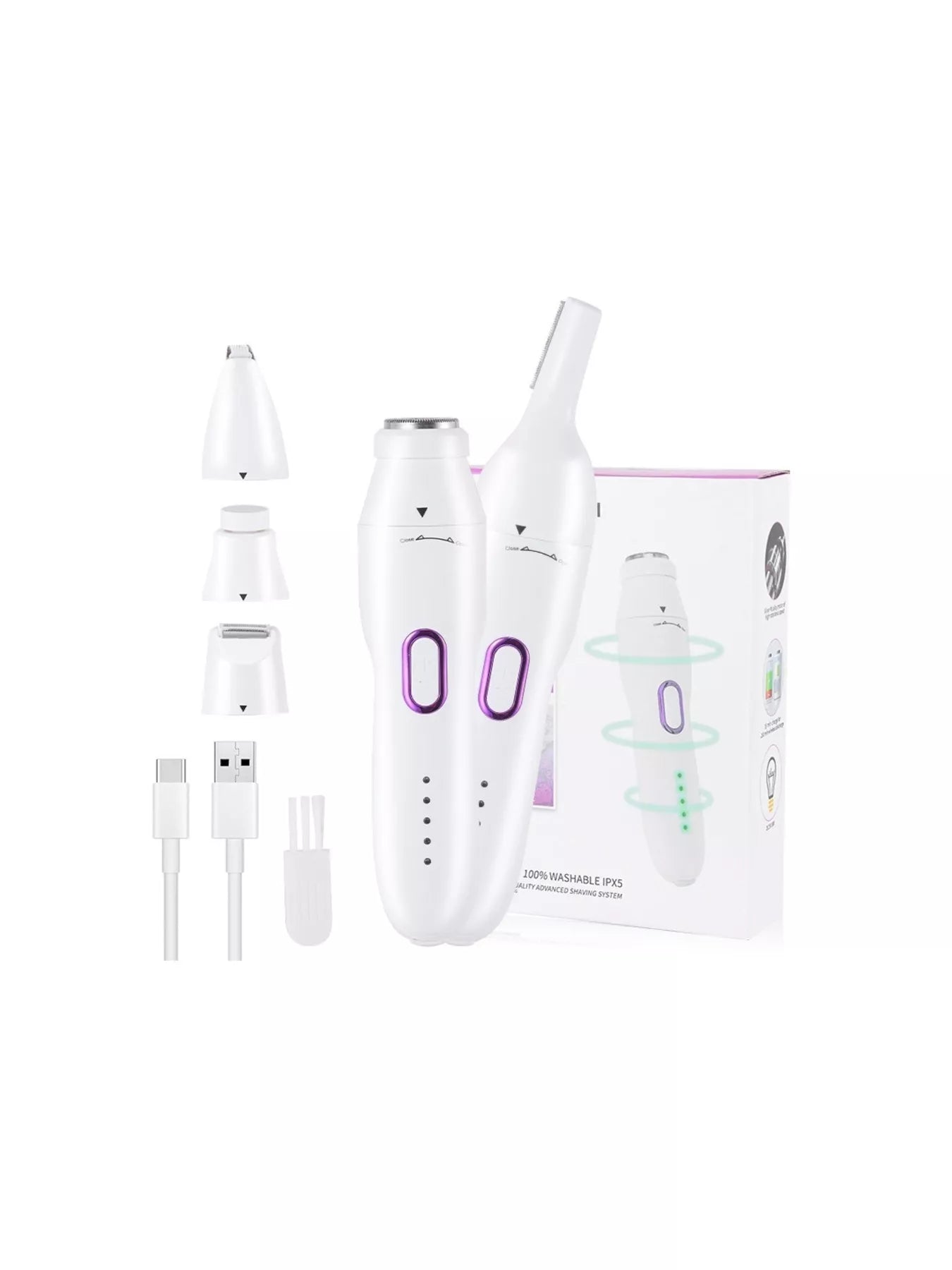 5 - in - 1 USB Rechargeable Portable Hair Trimmer - Loving It Shop