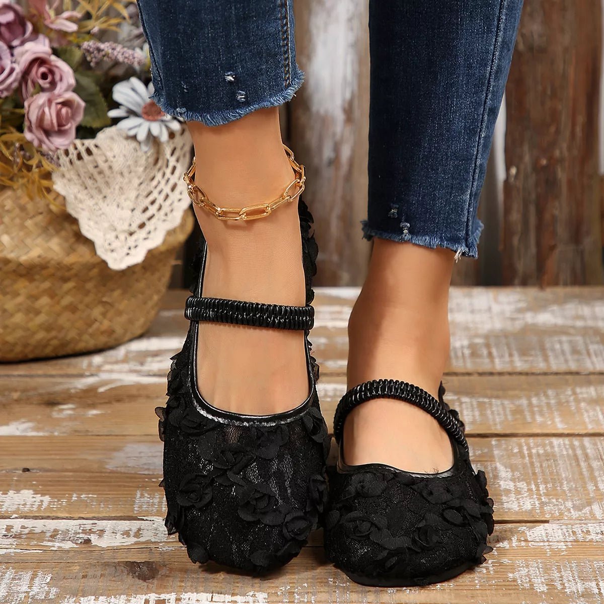Round Toe Flats Slip - Ons - Loving It Shop