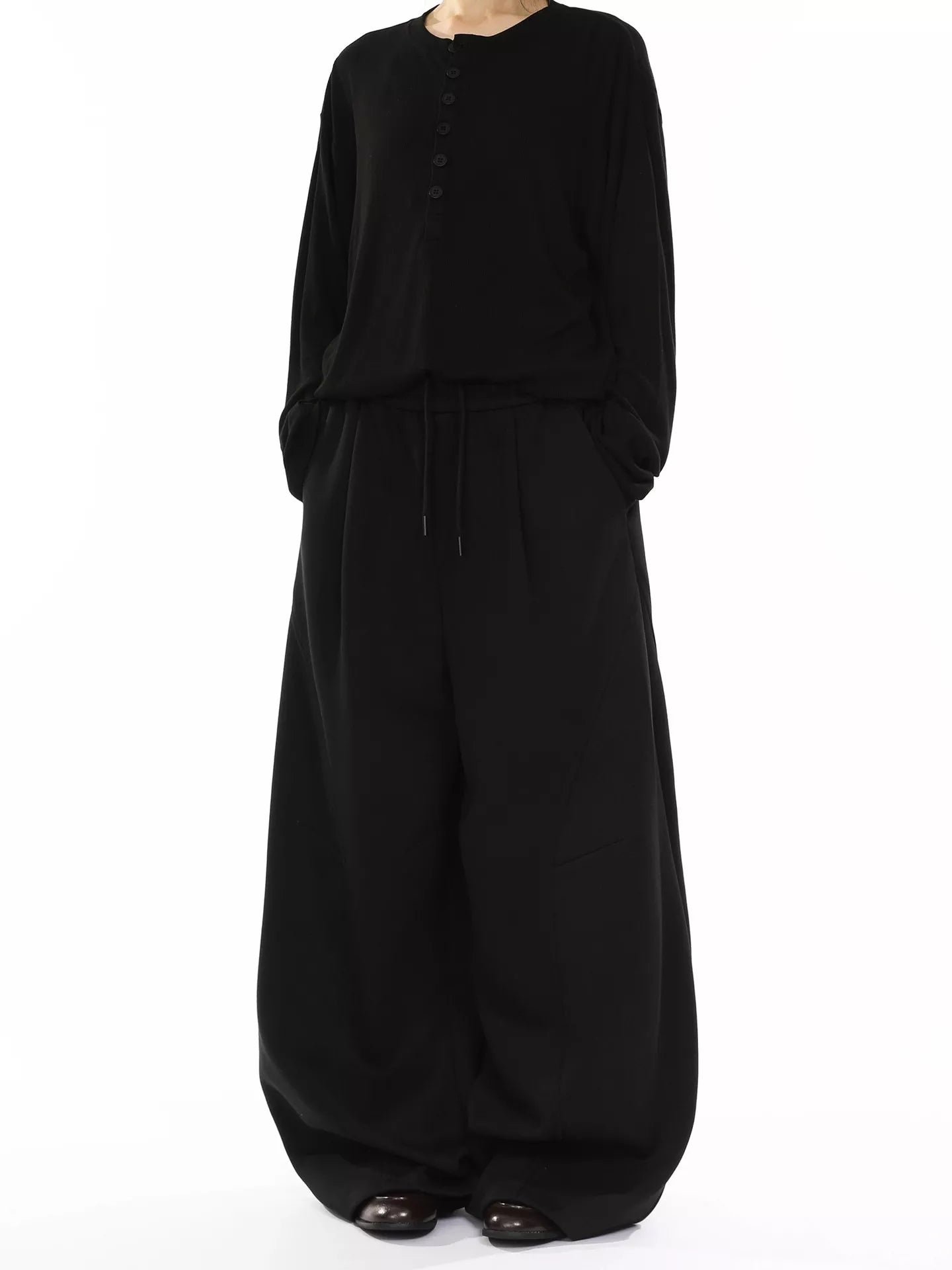 Men's Wide Leg Drawstring Pants