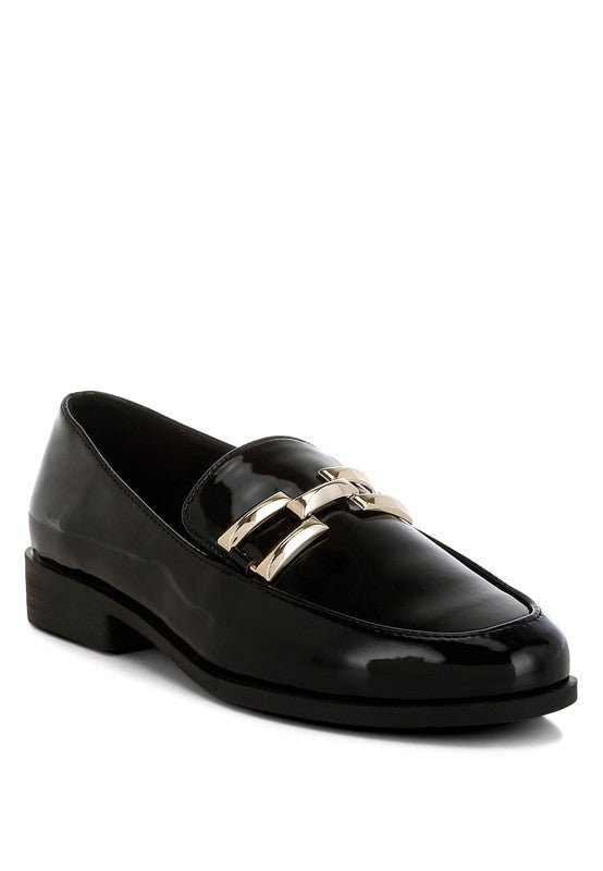 Revanta Patent Faux Leather Loafers - Loving It Shop