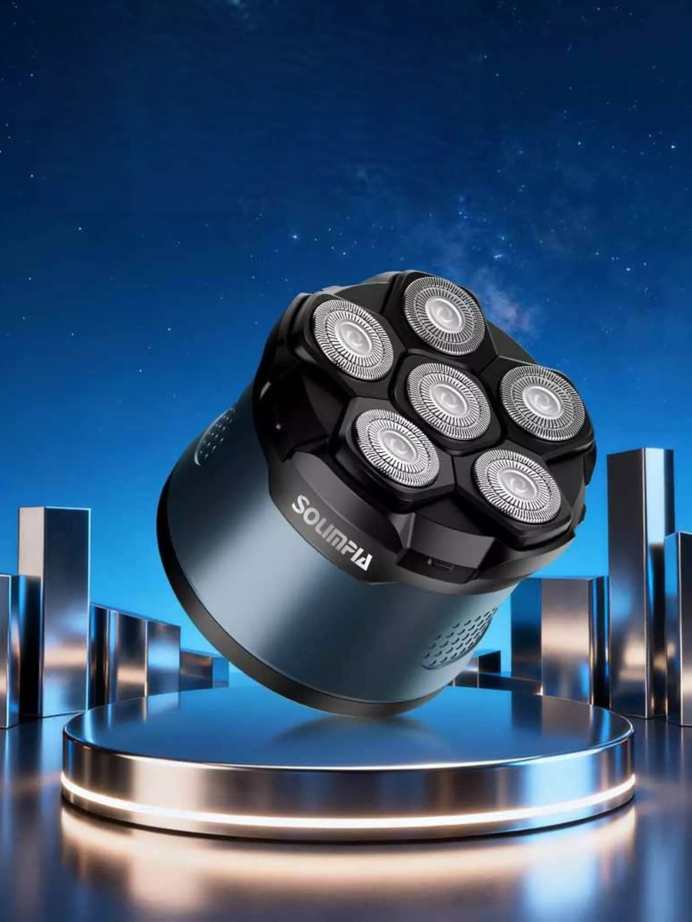 6 - Blade Rechargeable Head Shaver - Loving It Shop