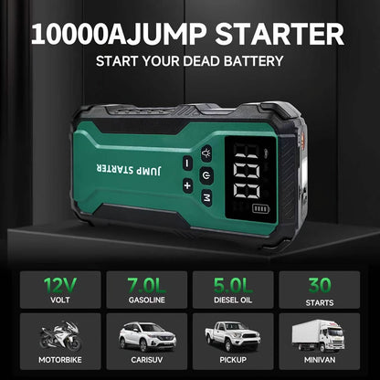7-in-1 Emergency Car Power Supply Starter &amp; Air Pump