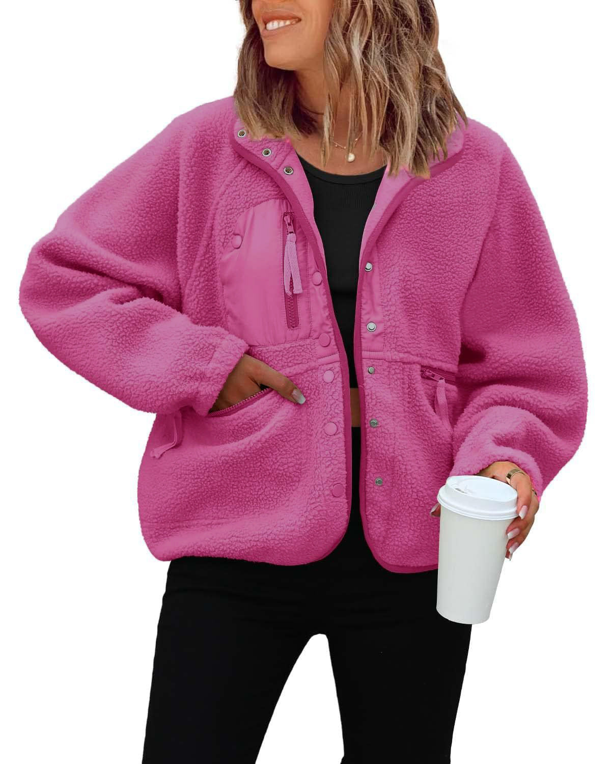 Polar Fleece Sports And Leisure Sweater Jacket Top