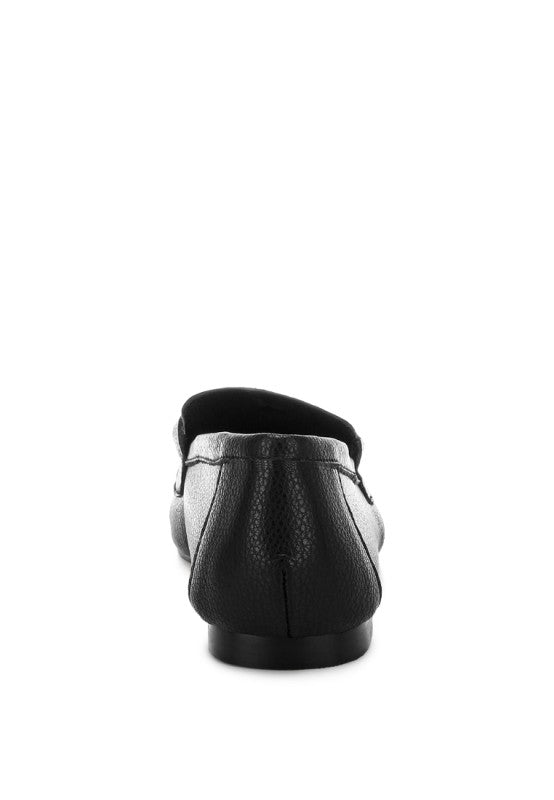 Taranis Monochromatic Horsebit Loafers