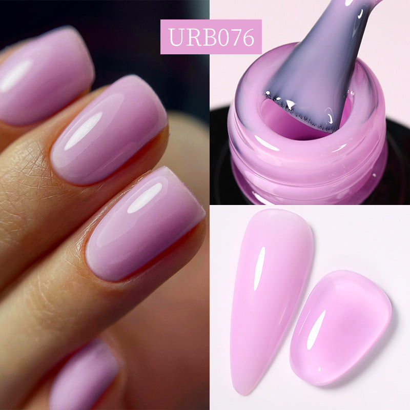 Reinforced Long-lasting No-file Base Coat With Shimmering Glitter Gel Polish