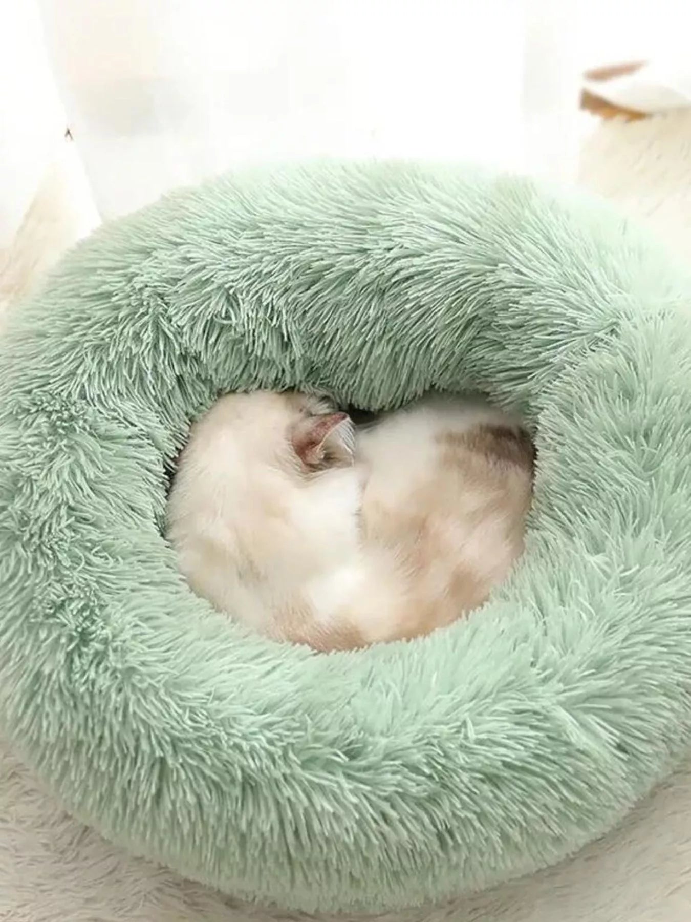 Fluffy Plush Donut Pet Nest - Loving It Shop
