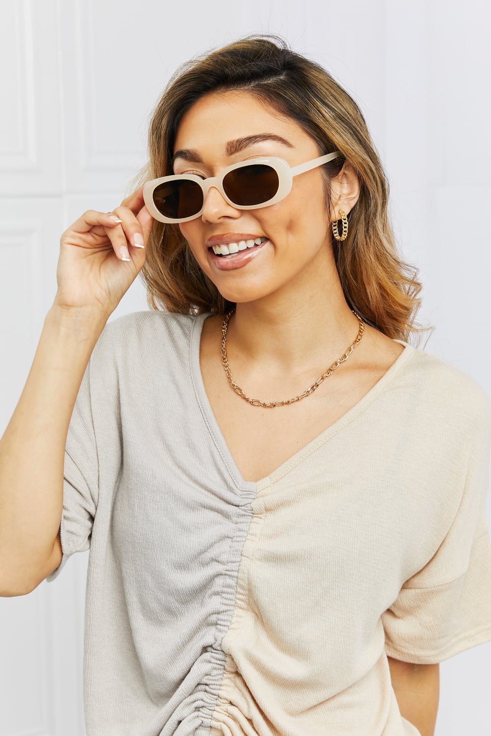Oval Full Rim Sunglasses - Loving It Shop