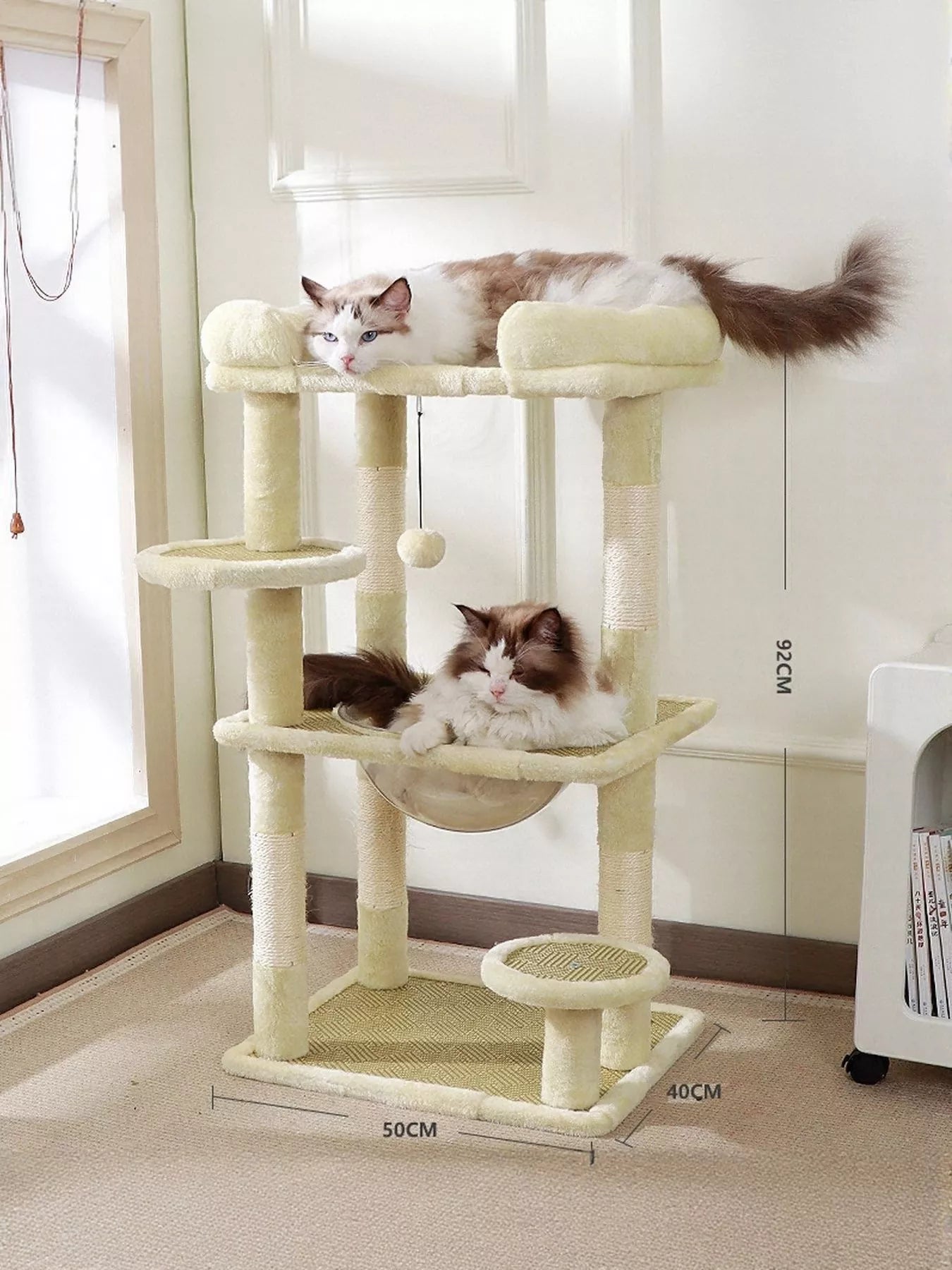 Plush Cat Tree Condo with Scratching Posts - Loving It Shop