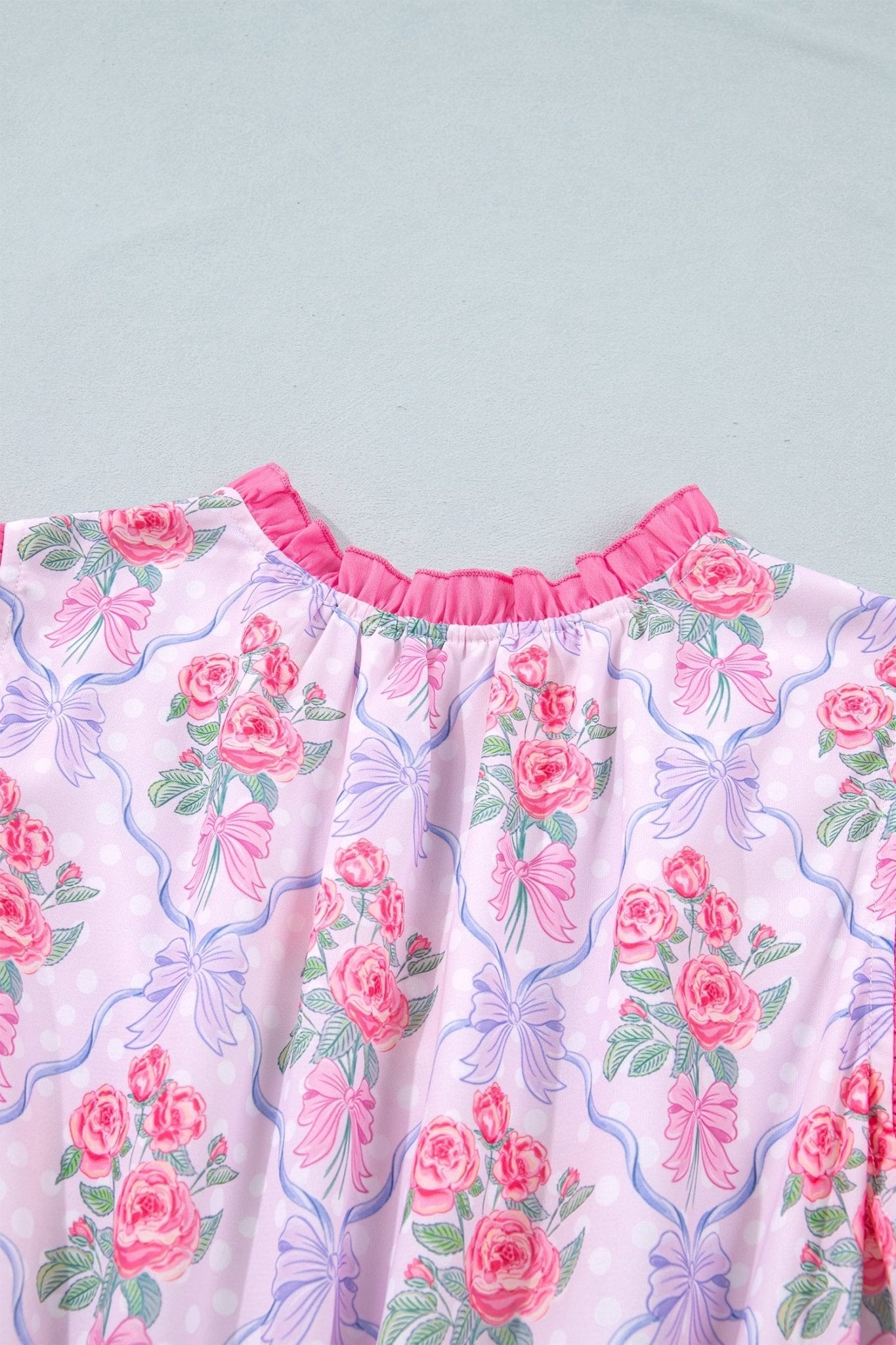 Purple Tiered Ruffles Sleeveless Summer Floral Dress - Loving It Shop