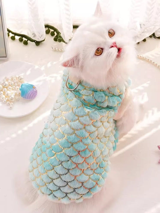 Mermaid Scale Plush Pet Top - Loving It Shop