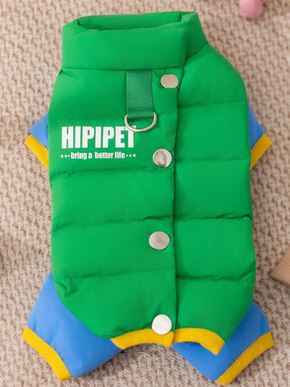 Color Block Warm Pet Jumpsuit - Loving It Shop