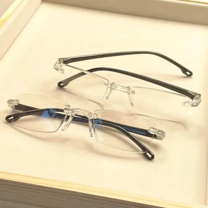 2K Style Rimless Reading Glasses for Men &amp; Women