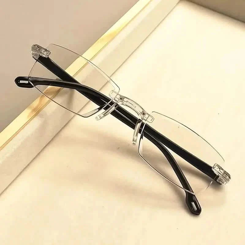 2K Style Rimless Reading Glasses for Men &amp; Women