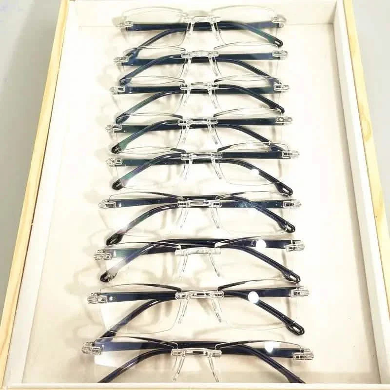 2K Style Rimless Reading Glasses for Men &amp; Women