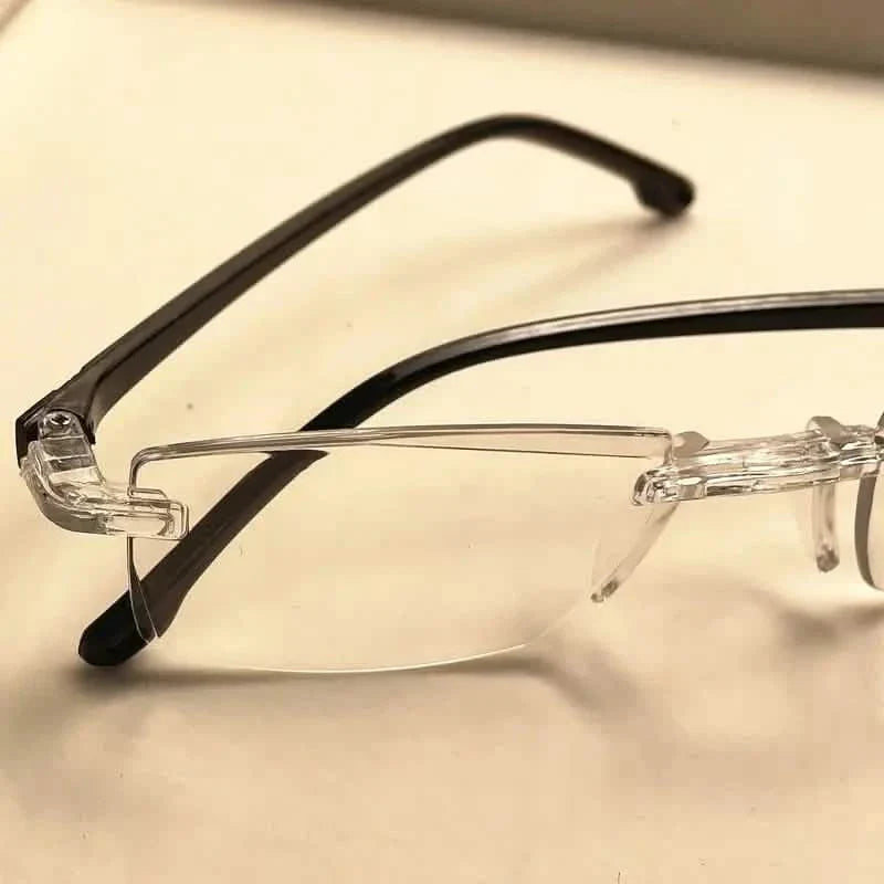 2K Style Rimless Reading Glasses for Men &amp; Women
