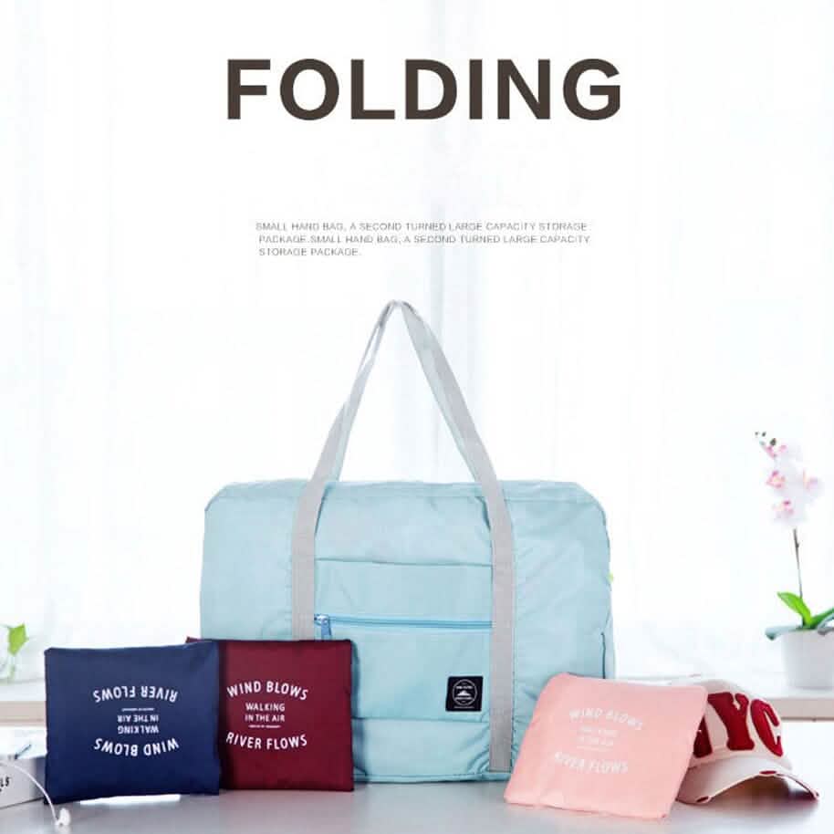 3-Pack: Compact &amp; Stylish Foldable Travel Storage Bag