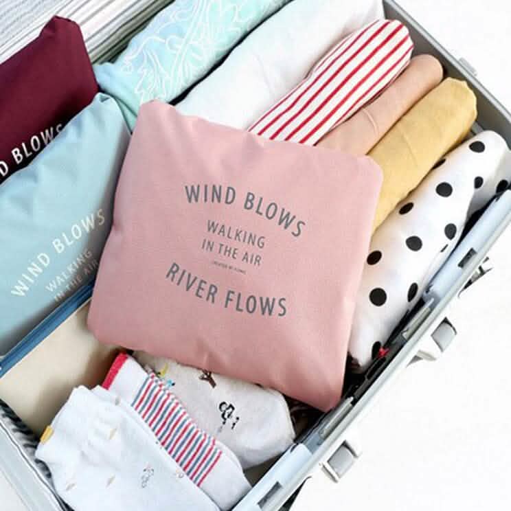 3-Pack: Compact &amp; Stylish Foldable Travel Storage Bag