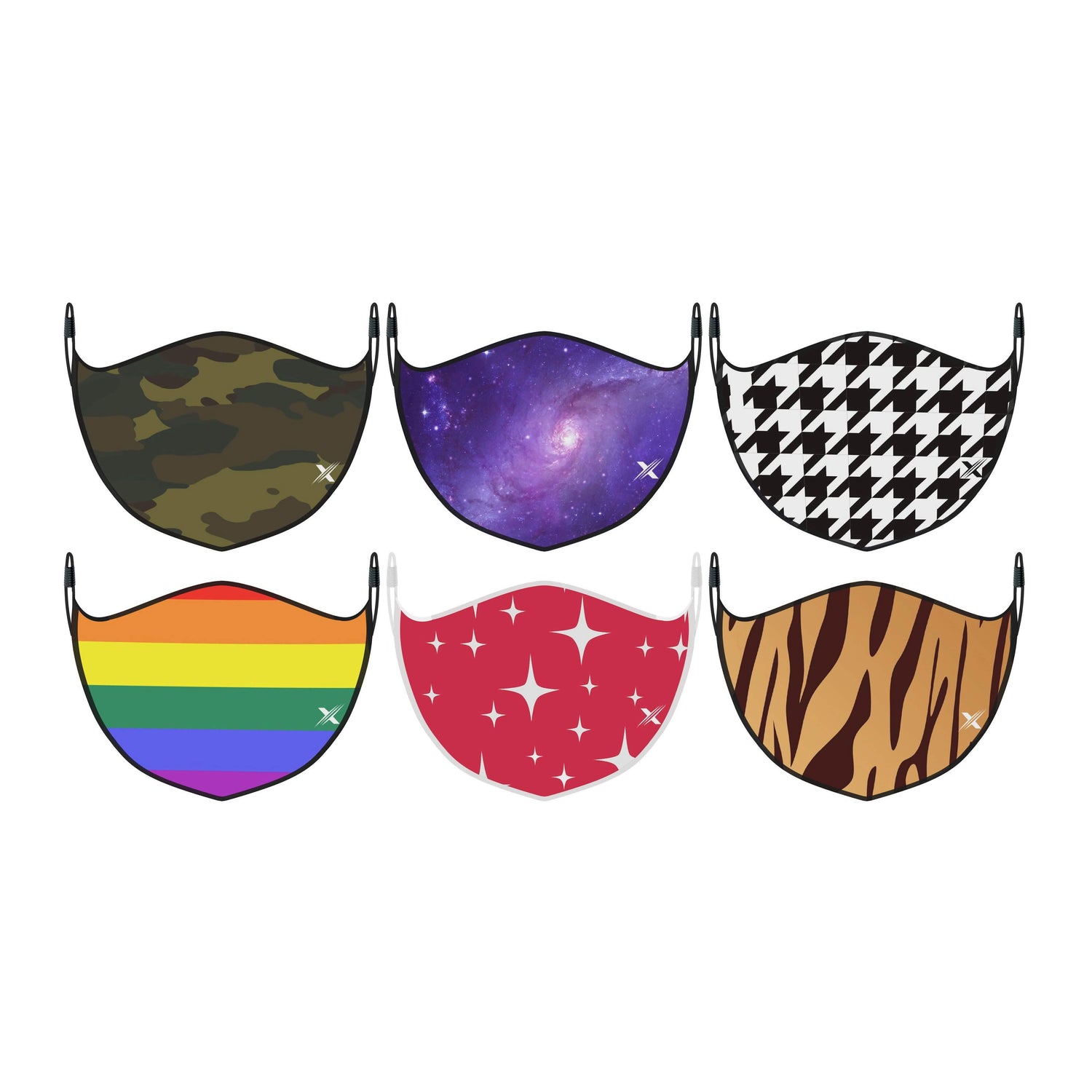 3-Pack: Double Layer Washable &amp; Reusable Non-Medical Face Mask w/ Adjustable Loop