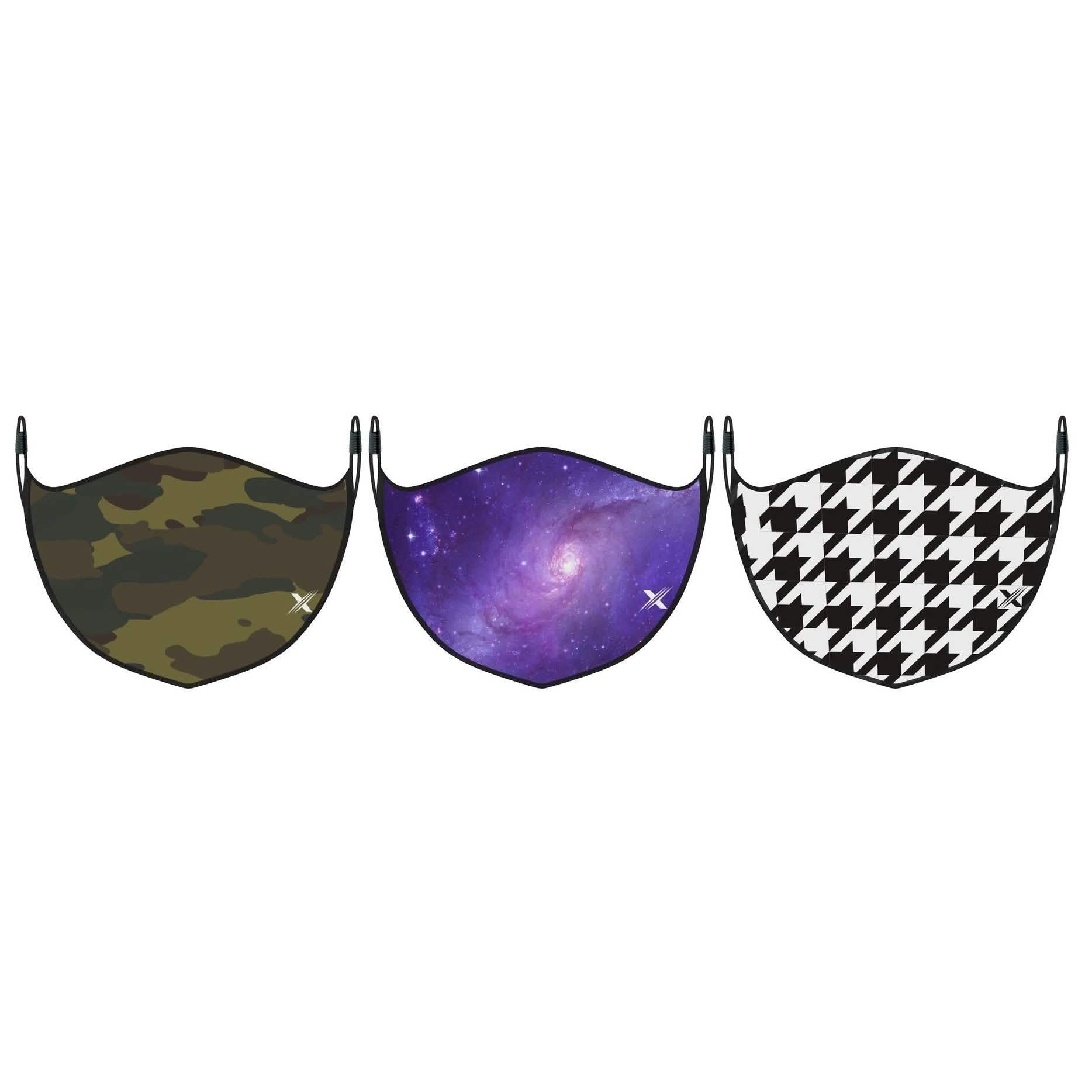 3-Pack: Double Layer Washable &amp; Reusable Non-Medical Face Mask w/ Adjustable Loop