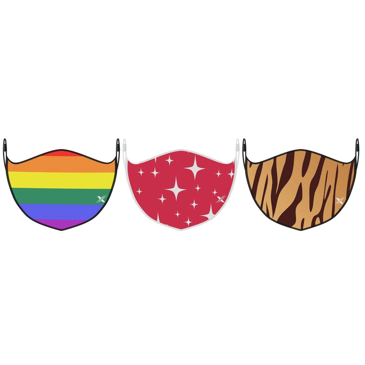 3-Pack: Double Layer Washable &amp; Reusable Non-Medical Face Mask w/ Adjustable Loop
