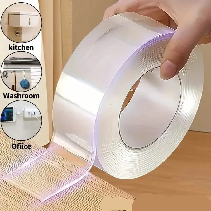 3-Pack: Reusable &amp; Washable Nano Double-Sided Tape