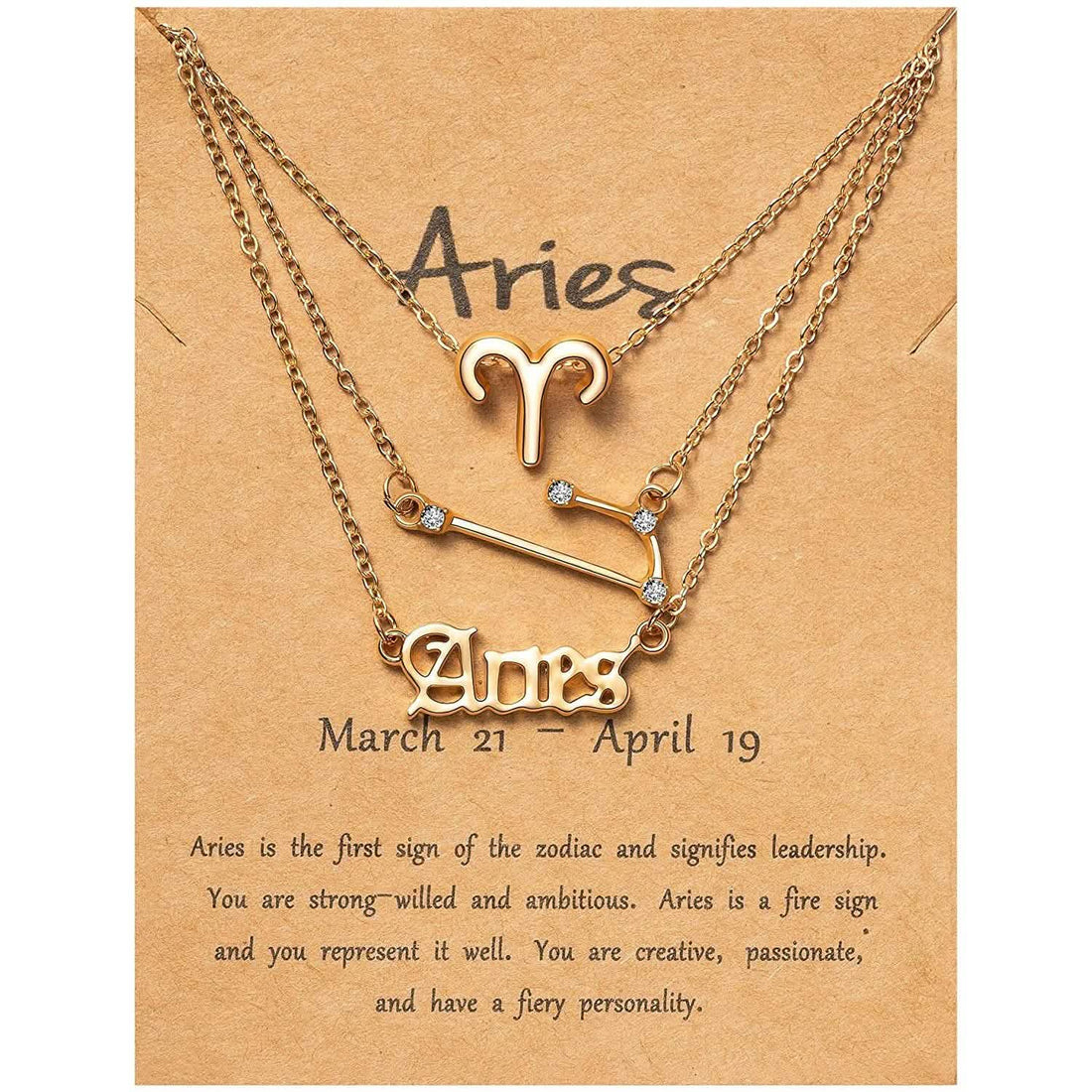 3-Piece: Constellation Zodiac Layer Necklaces