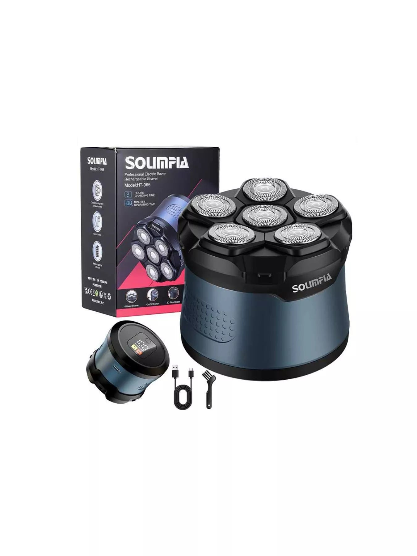 6 - Blade Rechargeable Head Shaver - Loving It Shop