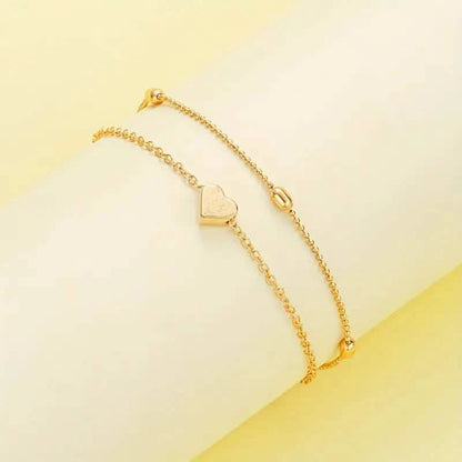 3pcs Heart Necklace &amp; Bracelet Set for Women