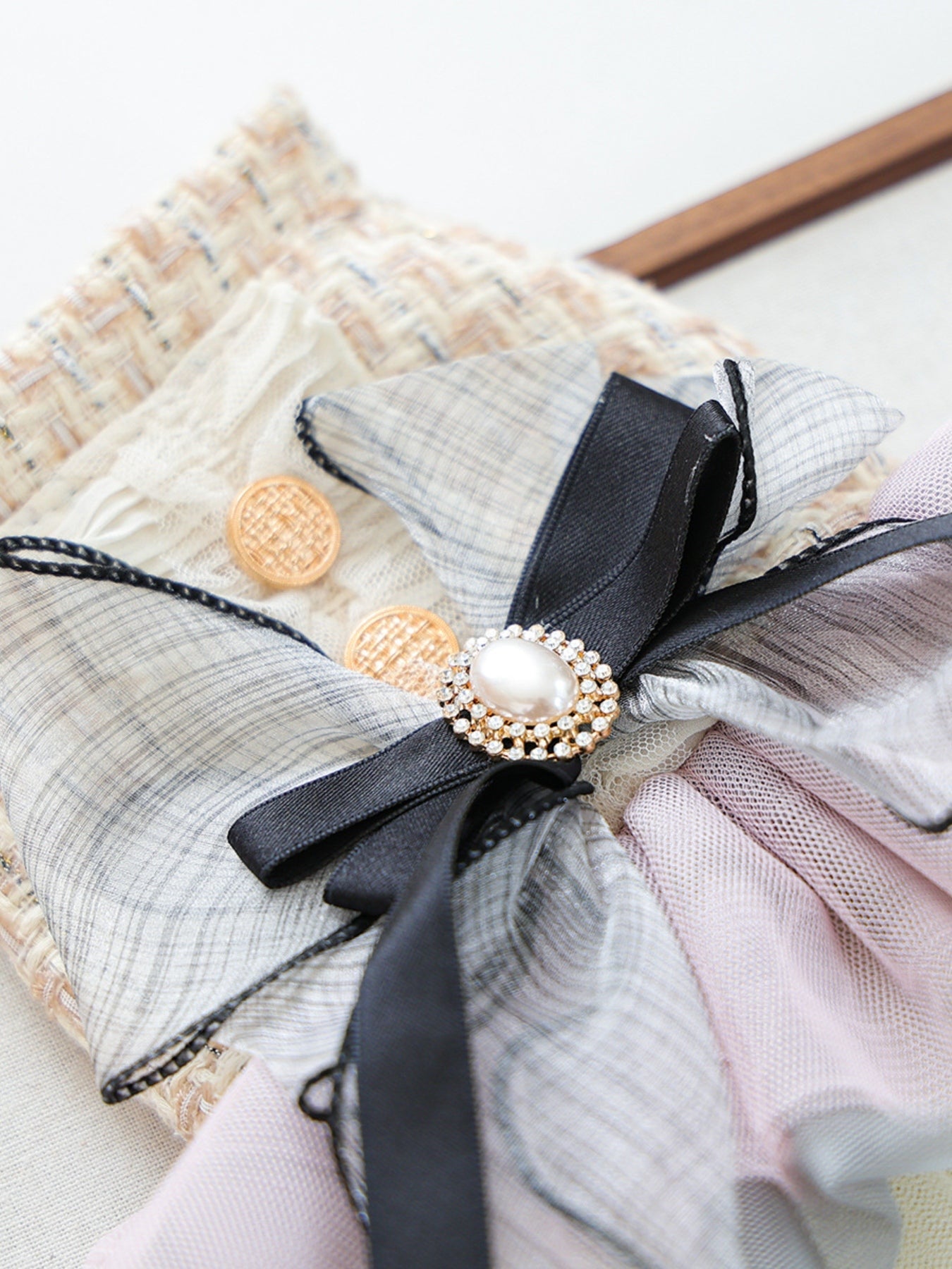 Tweed Pet Dress with Ruffle - Loving It Shop