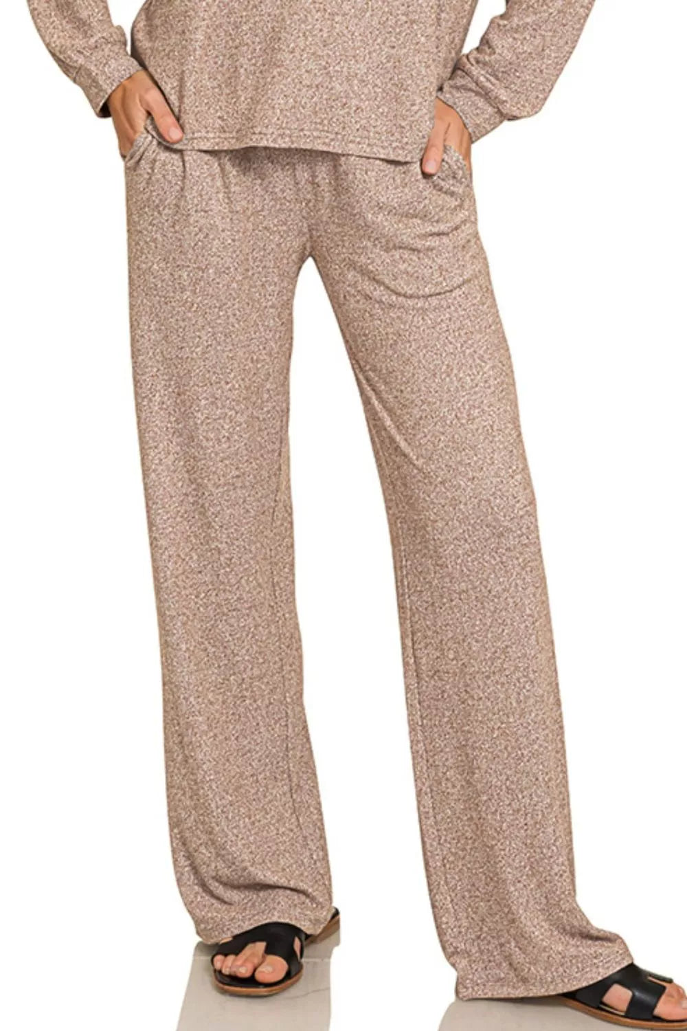 Soft Melange Long Sleeve Tee &amp; Pants Set